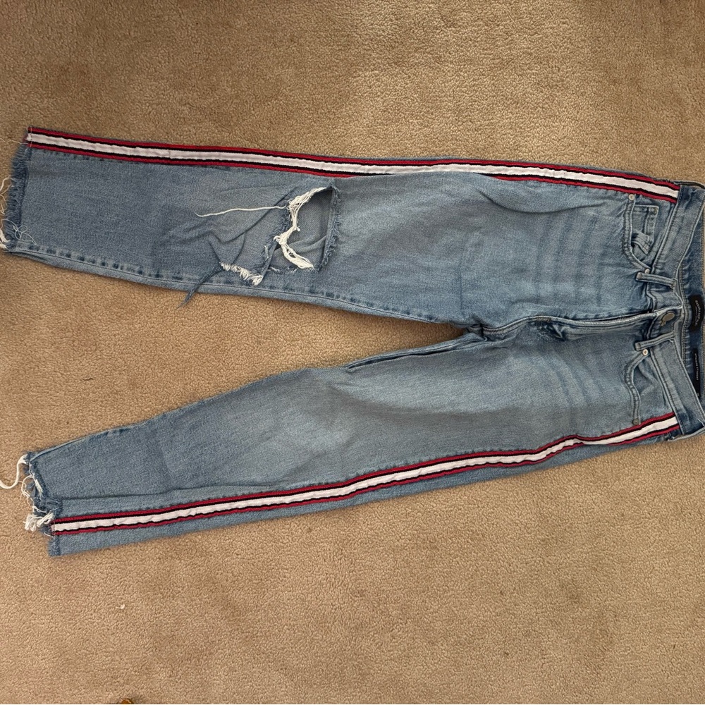 Banana Republic Blue High-Rise Straight Jeans